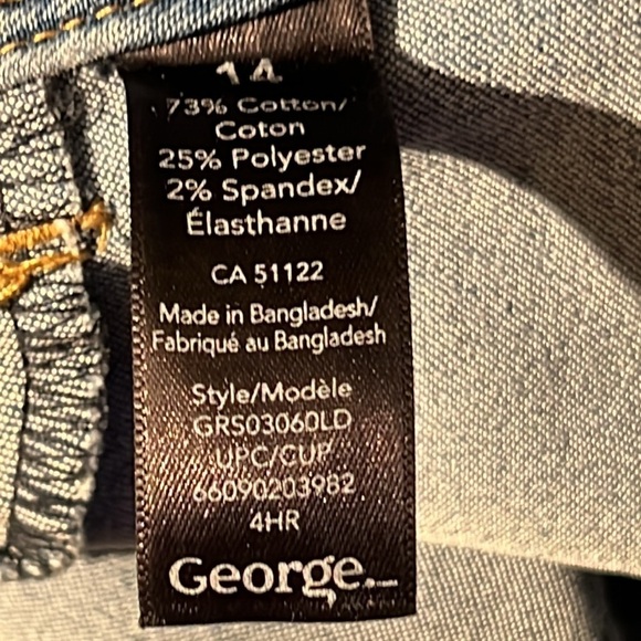 George Women’s Capris Jeans 14 High Waist Fitted Skinny Leg - Picture 10 of 14